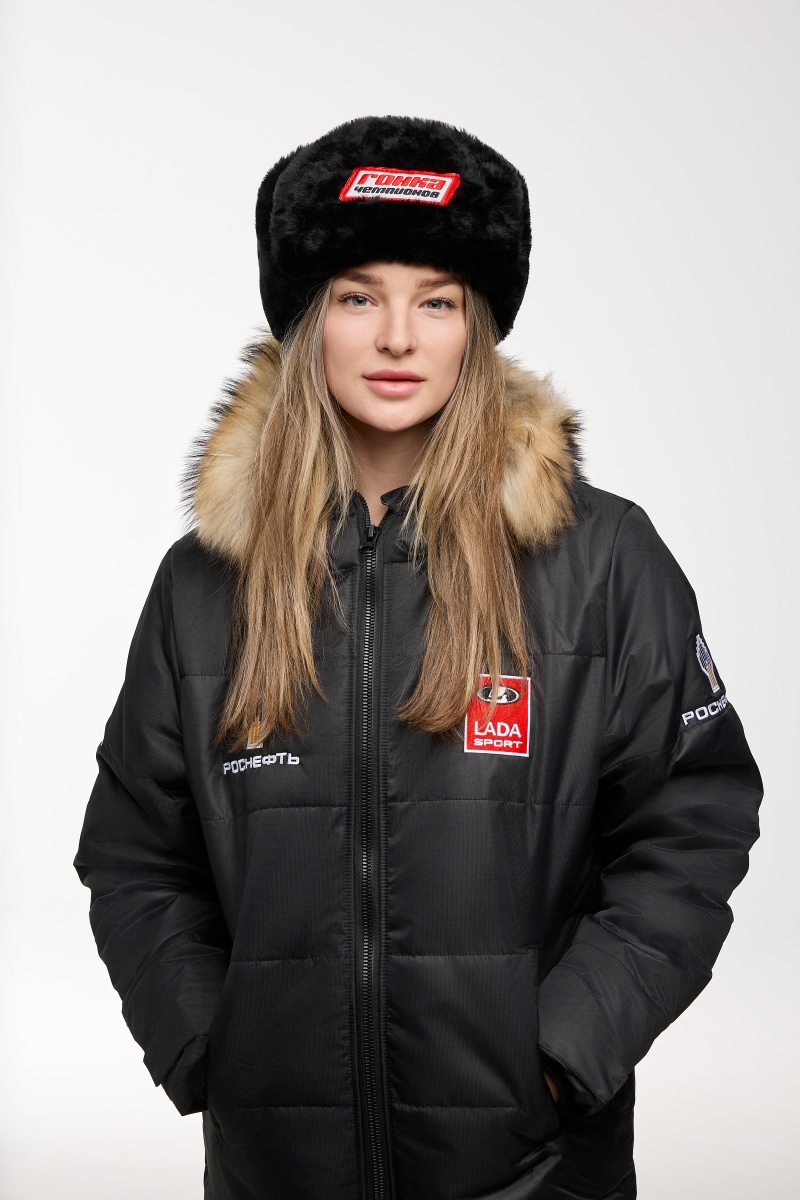 Шапка ушанка "Гонка чемпионов"