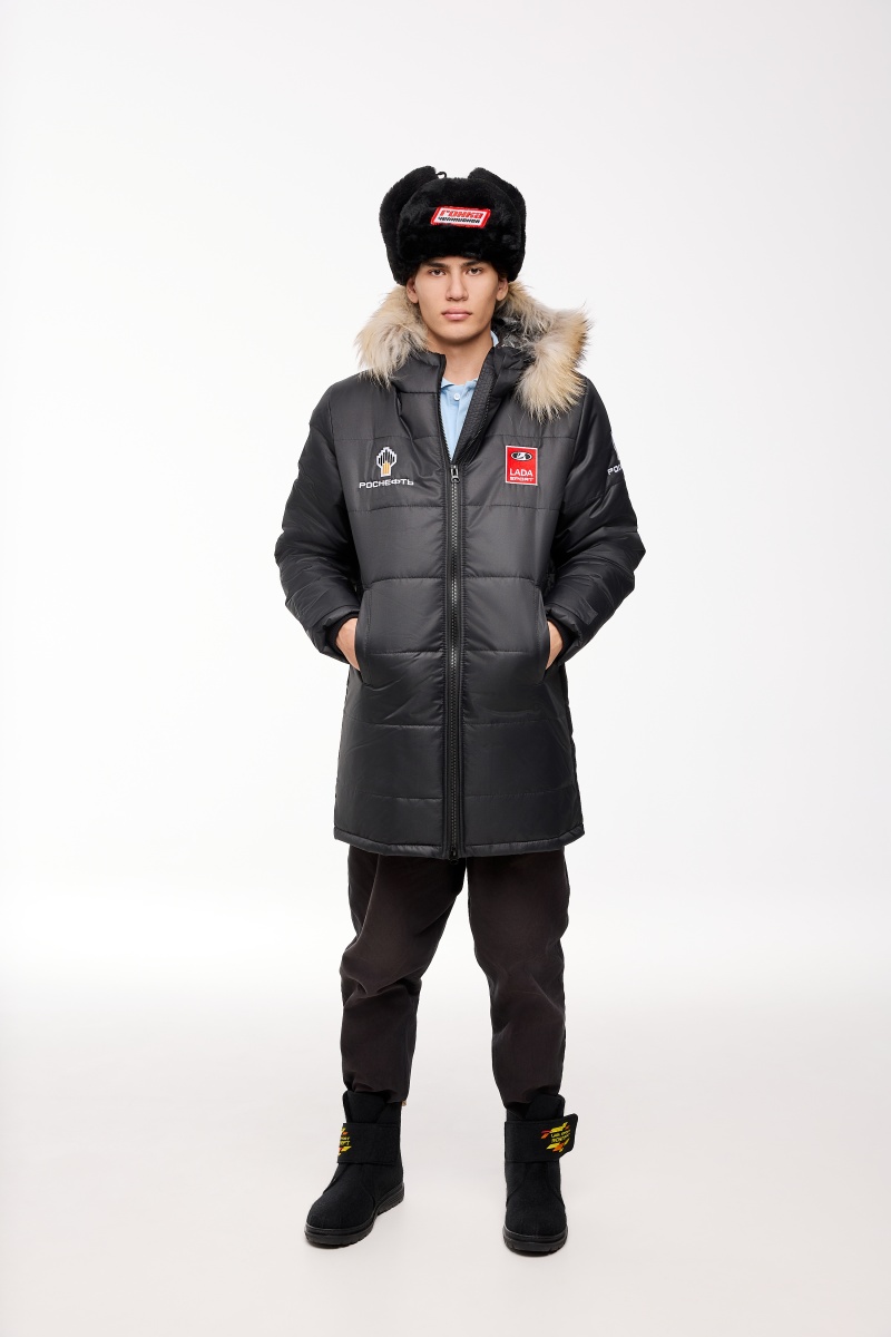 Шапка ушанка "Гонка чемпионов"